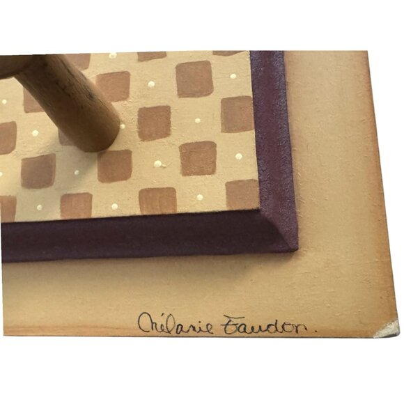 Decorative Wooden Duck Wall Hook Rack With Four Pegs & Umbrella Design - Picture 11 of 11